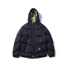 2017 Winter Thick Warm Hooded Parka Jackets Men’s Fashion Full Zip Up Casual Cotton Padded Parkas Male Coats Outwear
