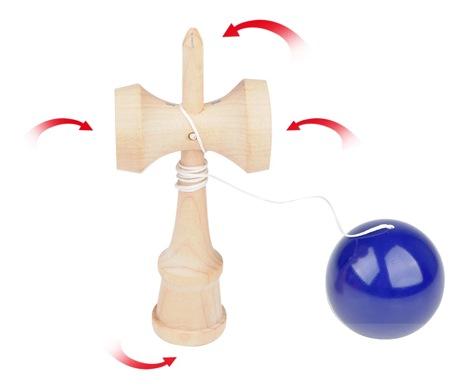 MITOYS Kendama деревянные игрушки спортивная игрушка для игр на открытом воздухе шары умелые жонглирование мяч игрушка для детей струны Профессиональный Размер 18,5 см