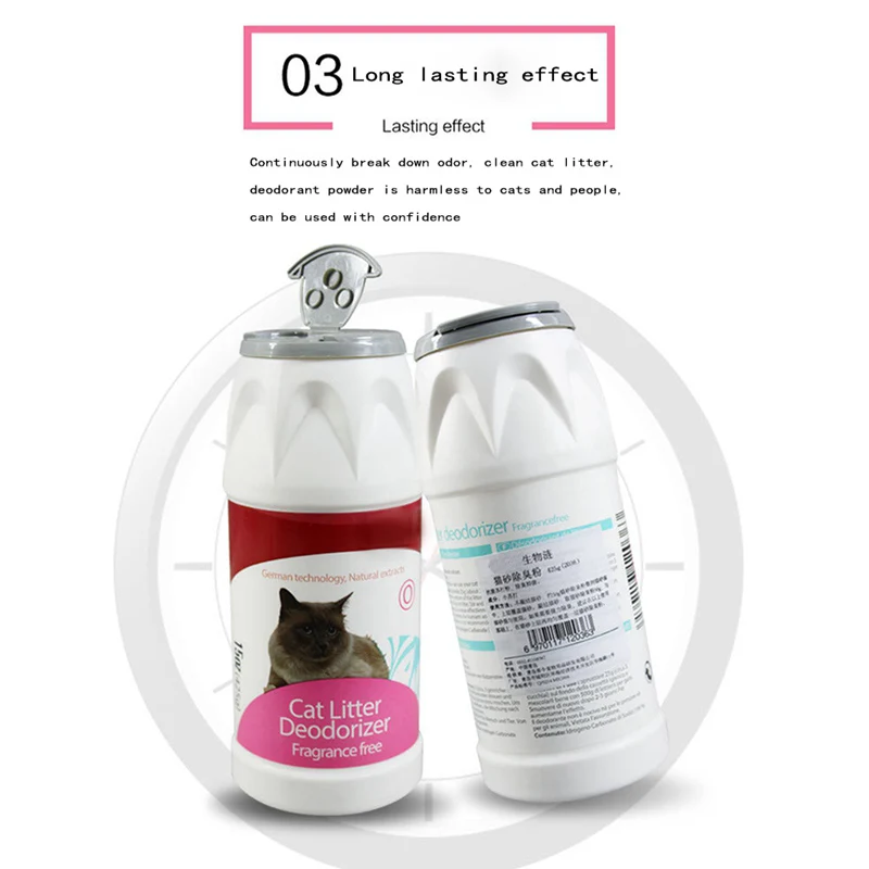 Дезодорант для кошачьего туалета, пищевая сода, порошок, Очищающий наполнитель для кошачьего туалета, дезодорант для домашних животных