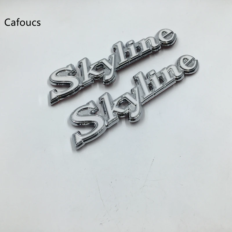 Cafoucs для Nissan Skyline GTR GT R эмблемы подходят C210 C110 240k Datsun бейдж табличка 3d