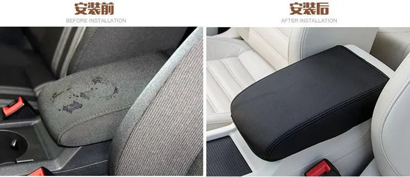  High Quality Microfiber leather Armrest box Cover Protective sleeve Protective film For VW Volkswag