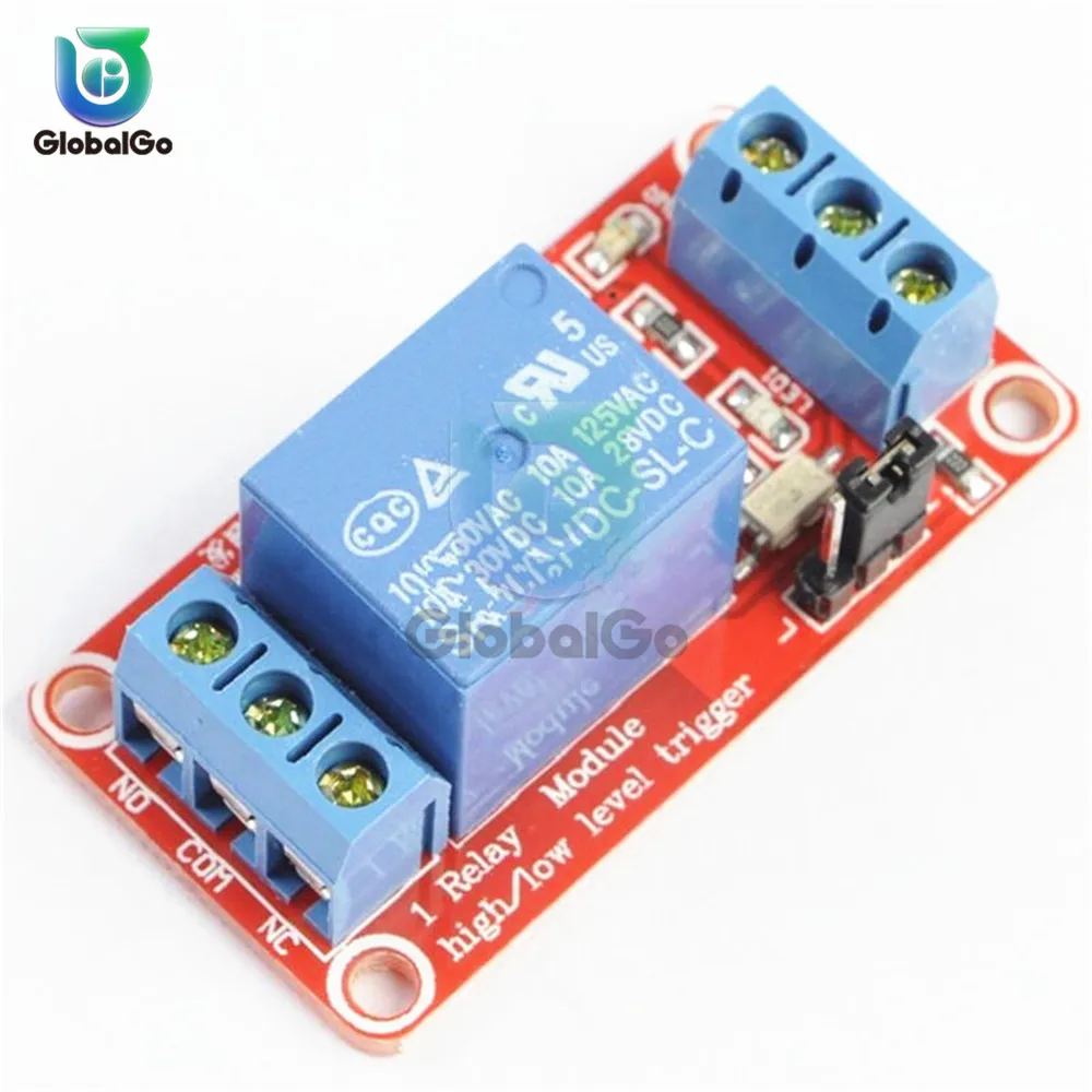 

12V 1 Channel Relay Module With Optocoupler Red Board 1 Way Relay Switch Controller Module For Smart Home Car Diy