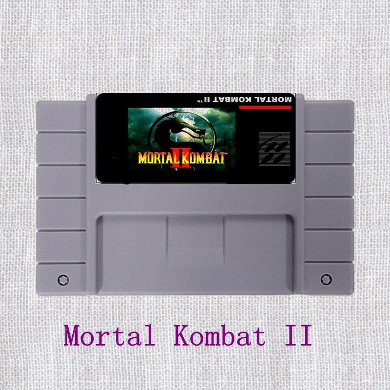 

Mortal Kombat 2 16 bit Big Gray Game Card For NTSC Game Player