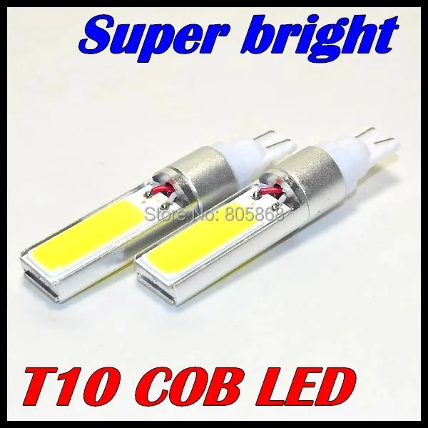 10 шт. T10 cob W16W T10 W5W led 920 921 Алюминий корпус лампы дневные ходовые огни для салона автомобиля обратный источник света h1 h3 880 881 led