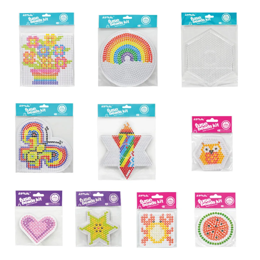 Artkal Beads Midi 5mm full Pegboards Kits Set For Perler Beads Design DIY handmade Funny Toysin