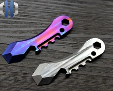 2019 Titanium Alloy CNC Production Multi-purpose Tool Card Crowbar Screwdriver Opener EDC Tools high quality tc4 titanium alloy production line cutting cnc multifunction metal slingshot bottle opener edc multi tools