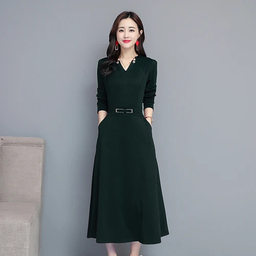 ladies midi shirt dress