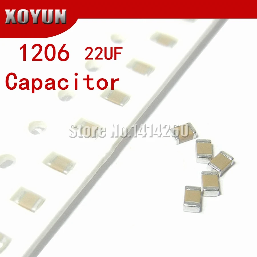 

100pcs/lot 1206 22uf 226K 22000nf 250V X7RError 10% SMD ceramic capacitor MLCC