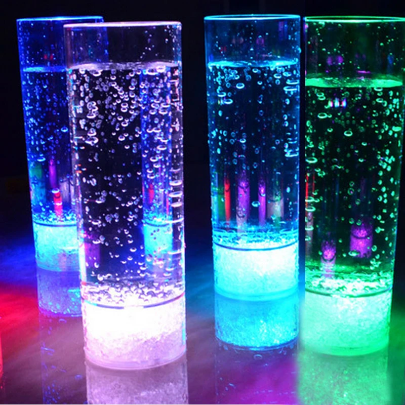 400ML 7 Changing Colors LED Drink Cup Night Light LED Flashing Juice