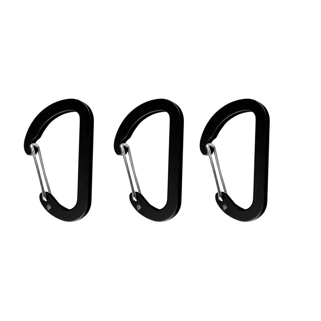 

Carabiner Aluminum Snap Hook Carabiner D-Ring Key Chain Clip Keychain Hiking Camp C723