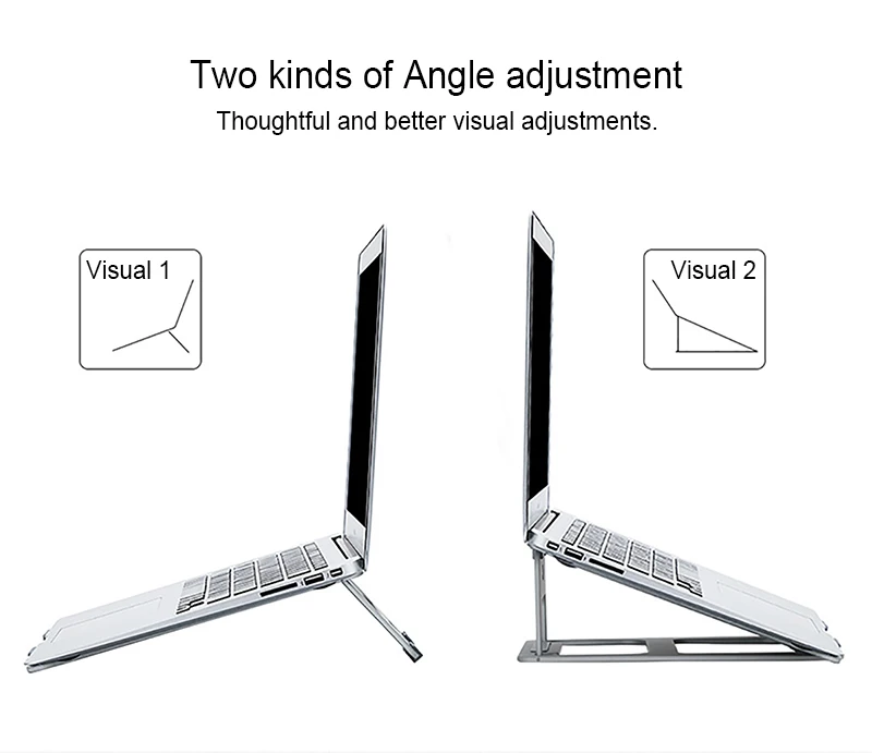 BUBM Алюминиевая Подставка для ноутбука, портативный держатель для ноутбука, складная эргономичная настольная подставка, держатель для ноутбука MacBook