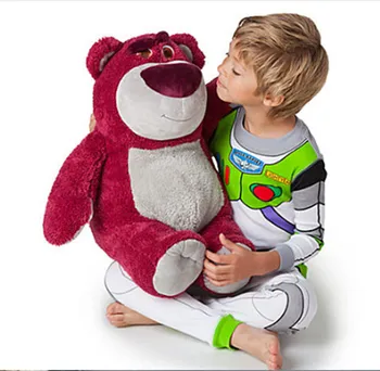 

Free shipping one piece 40cm tall Strawberry bear plush toy,Lot evil teddy toys sweet smell Birthday/Christmas gift soft kids