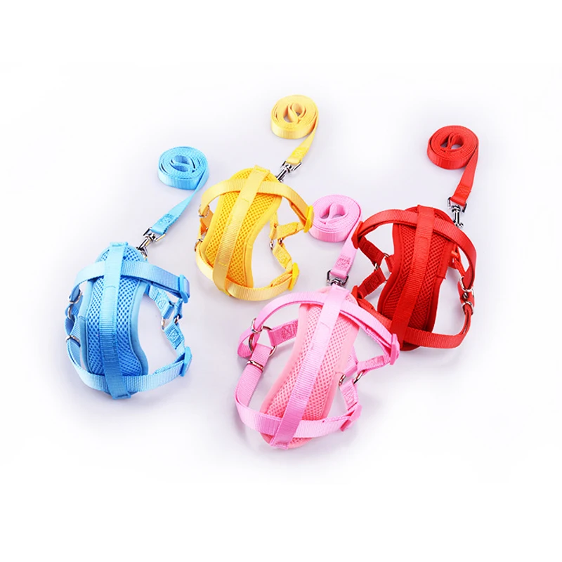 

Small Dog Harness Soft Breathable Mesh Nylon Leash Vest Pet For Chihuahua Yorkshire perro gato correa