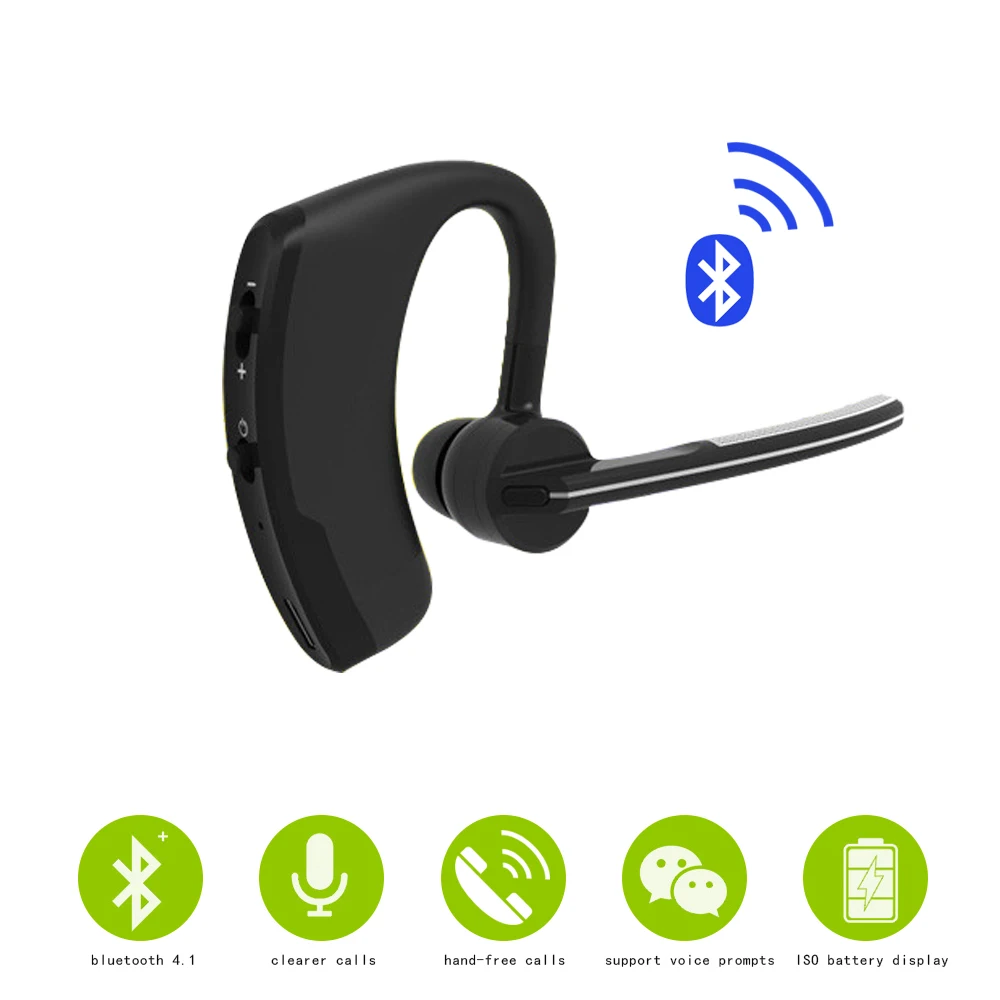 Wireless Bluetooth Headset Bluetooth Earphone Headphones With Mic HandsFree For Android IOS system font b Smartphone
