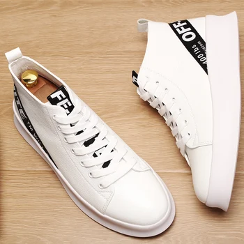 

New Men Shoes Brand Flat Shoes Men Fashion Male Shoes Spring Footwear Comfortable Men Higt-top wild breathable Casual Shoes