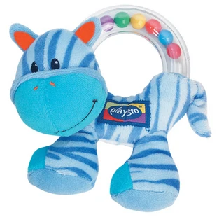 blue horse baby rattle