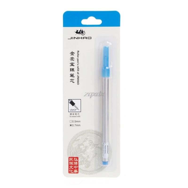 Jinhao 07 мм Расширенный винт заправки чернил спираль роллер гелевая ручка черный/синий аксессуары для письма и Прямая поставка - Цвет графита: blue