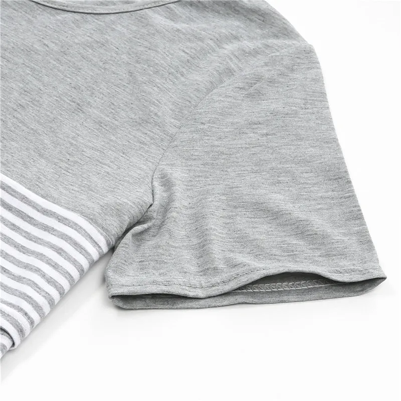 nursing maternity tops Clothes Breastfeeding Tee Nursing Tops Striped Short Sleeve T-shirt Women Pregnancy Clothes