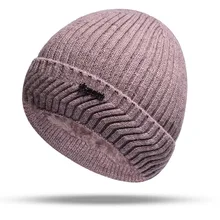 2018 Thick Beanies Hats Cap Men Women Winter Hats Knitted Wool Cap Men Casual Unisex Solid Sport Skullies Beanie Warm Gorros