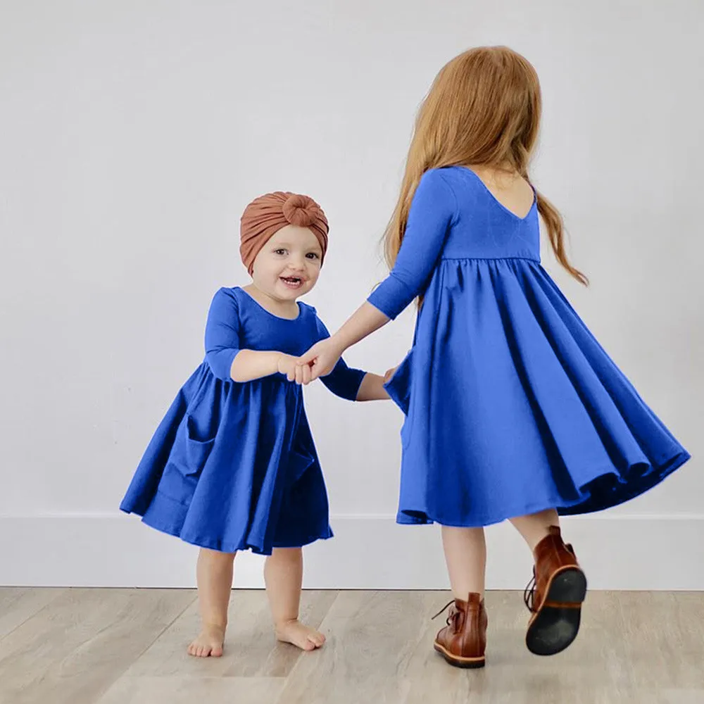 

Baby Clothes 2019 FASHION Toddler Baby Girl Kid Cloting Autumn Long Sleeve Clothes Duck Print Princess Party Dress L1126