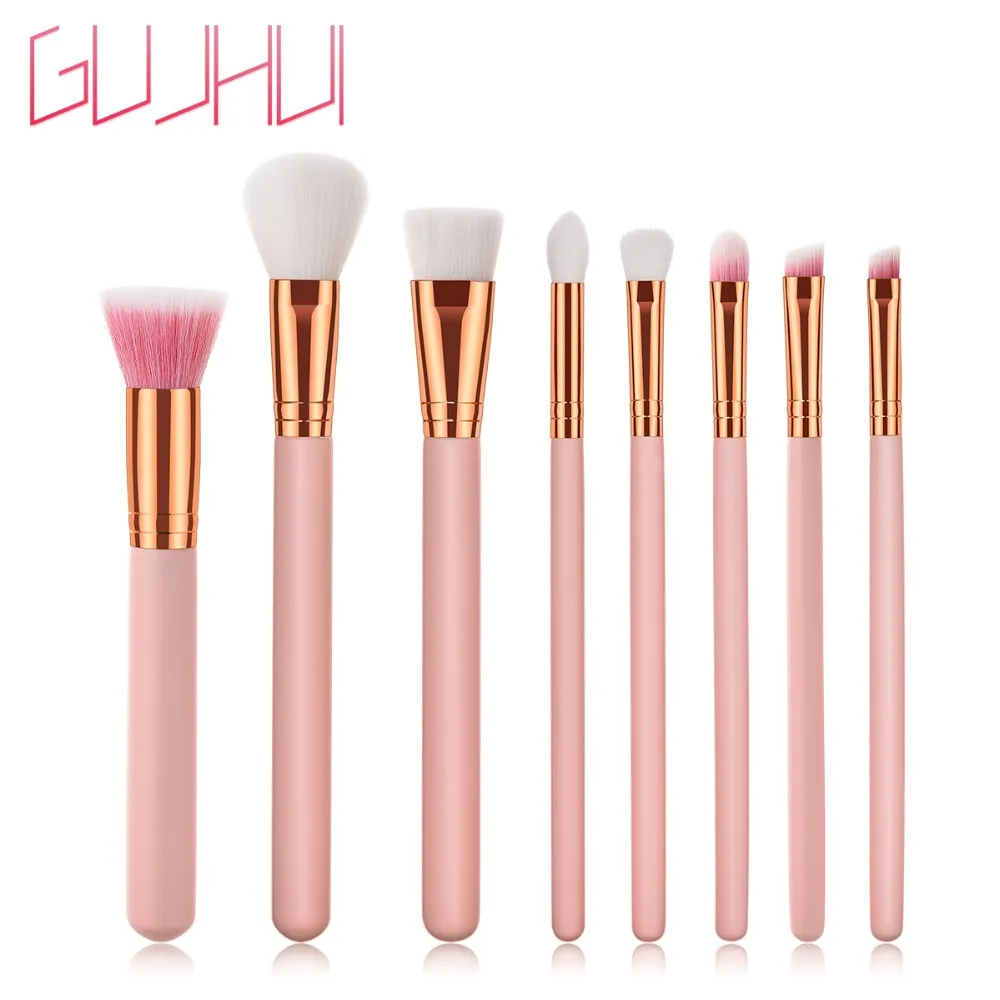 Makeup Brushes Set Cute Pink Foundation Eyeshadow Brush Blending Powder