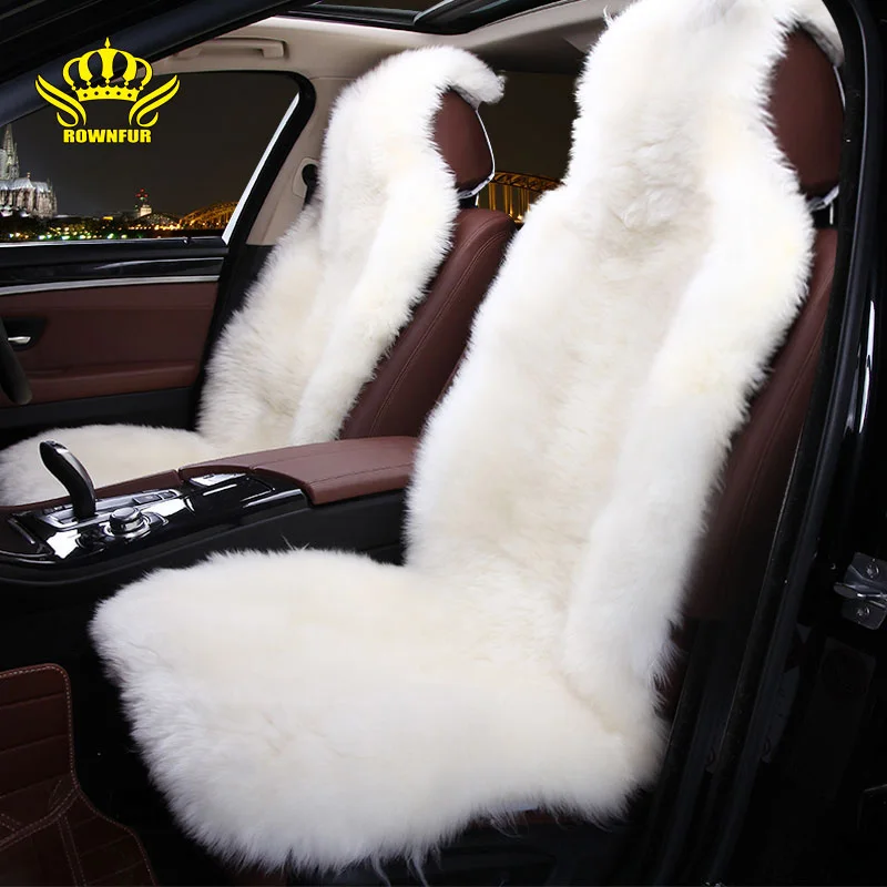

Luxury sheepskin car seat cover universal car interior autumn winter plush seat covers children send gifts soft car seat cushion