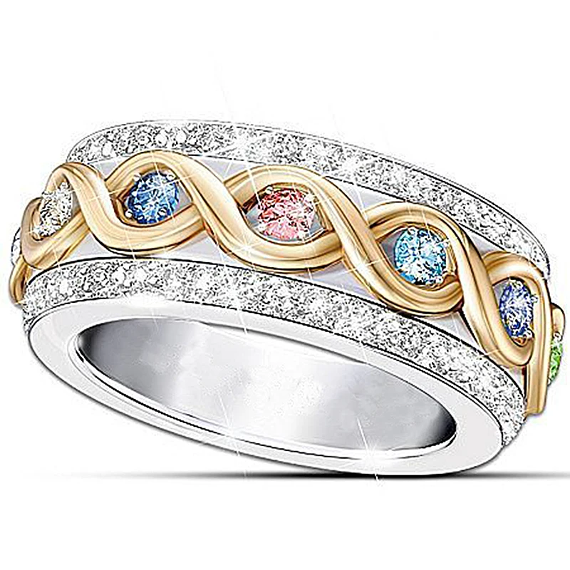 

Twist Cross Bling Ring for Women Wedding Silver Color Female Finger Ring Men Cubic Zirconia Engagement Party Jewelry Z5M175