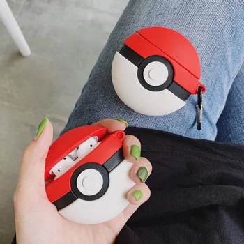 

Cute cartoon headphone cover for Apple wireless Bluetooth headset protective shell for airpods 2 case Silicone shock proof