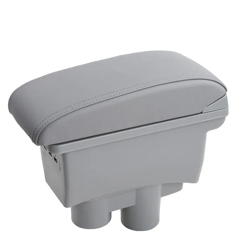 Для Citroen C-Elysee peugeot 301 подлокотник коробка для хранения с интерфейсом USB - Название цвета: gray
