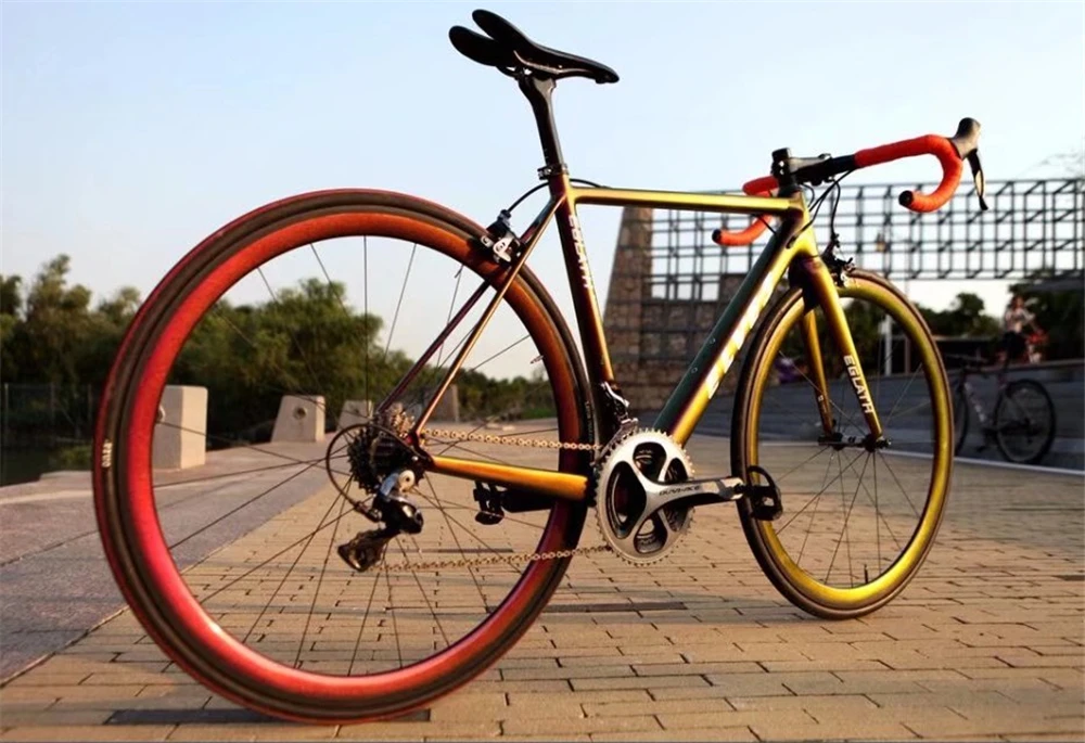 Эльфы раме велосипеда светочувствительный цвет дороги углерода велосипеда свет супер углерода восхождение дорога рама + вилка + гарнитура