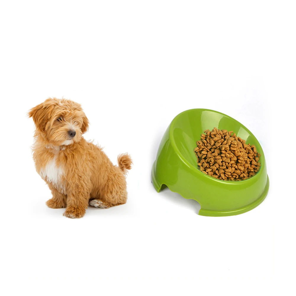 

New Dog Cat Bowls Travel Footprint Feeding Feeder Water Bowl single bowl oblique mouth For Pet Dog Cats Puppy Outdoor Food Dish