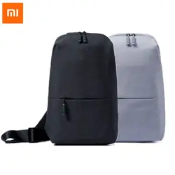 Новый Xiaomi Mi оригинальный Рюкзак городской сумки рюкзак на одном ремне для отдыха Малый размеры плеча Тип для мужчин женщин Crossbody