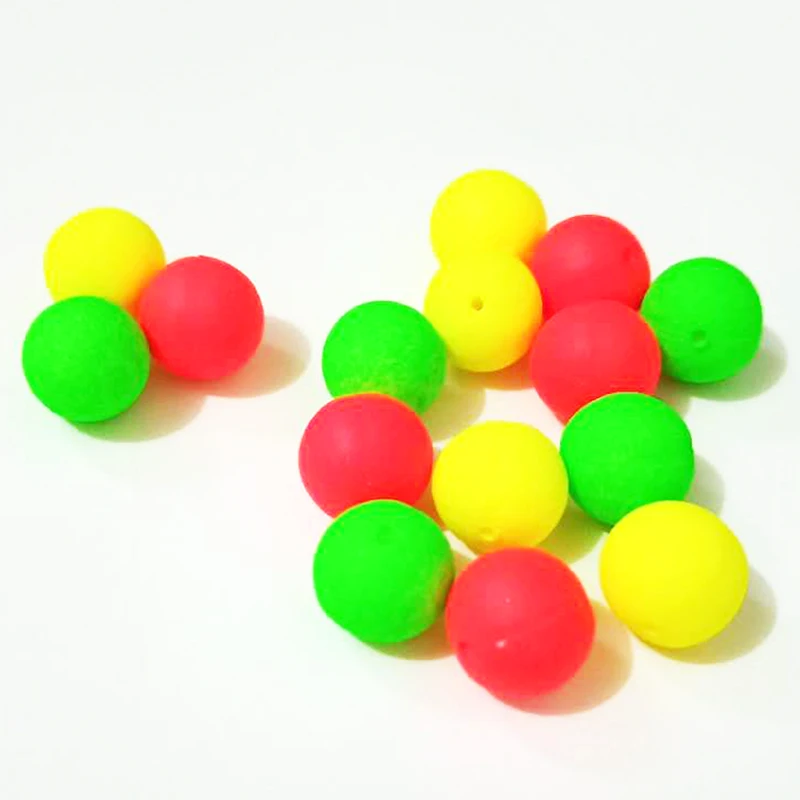 

50pcs/lot Dia 8mm Fishing Floating Bobbers Drift Ball Foam Strike Indicator Fishing Accessories Wholesale