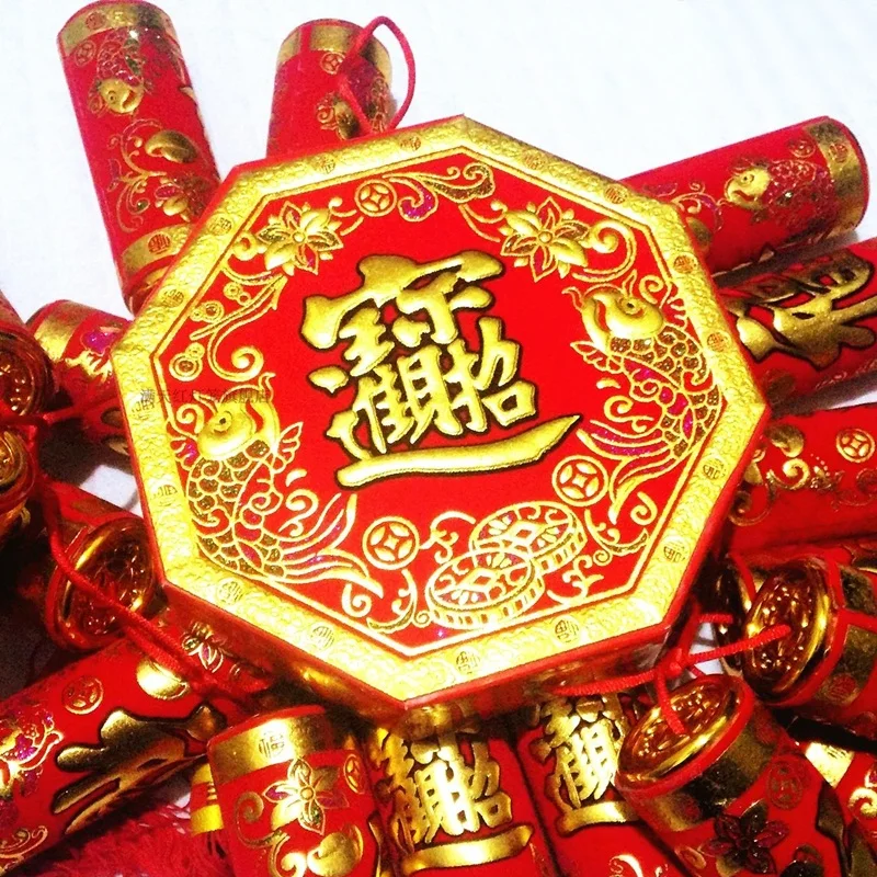 Китайский стиль, имитация фальшивых петардов, реквизит для гостиной, украшение для нового года/весеннего праздника/свадьбы