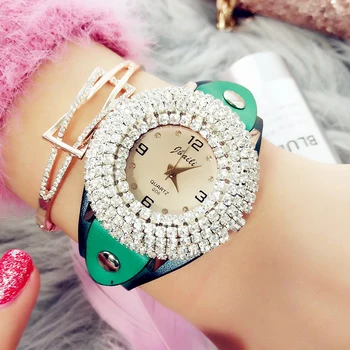 

Luxury Popular 2019 Full Diamond Rope Quartz Womans' Wrist Watch Gift for a Girl