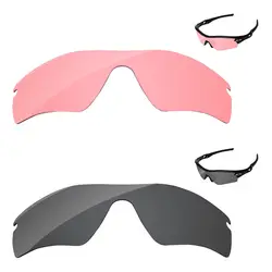 Черный и Кристалл Розовый 2 шт. Замена оптические стёкла для радар ПУТЬ солнцезащитные очки женщин рамки 100% UVA и UVB защиты