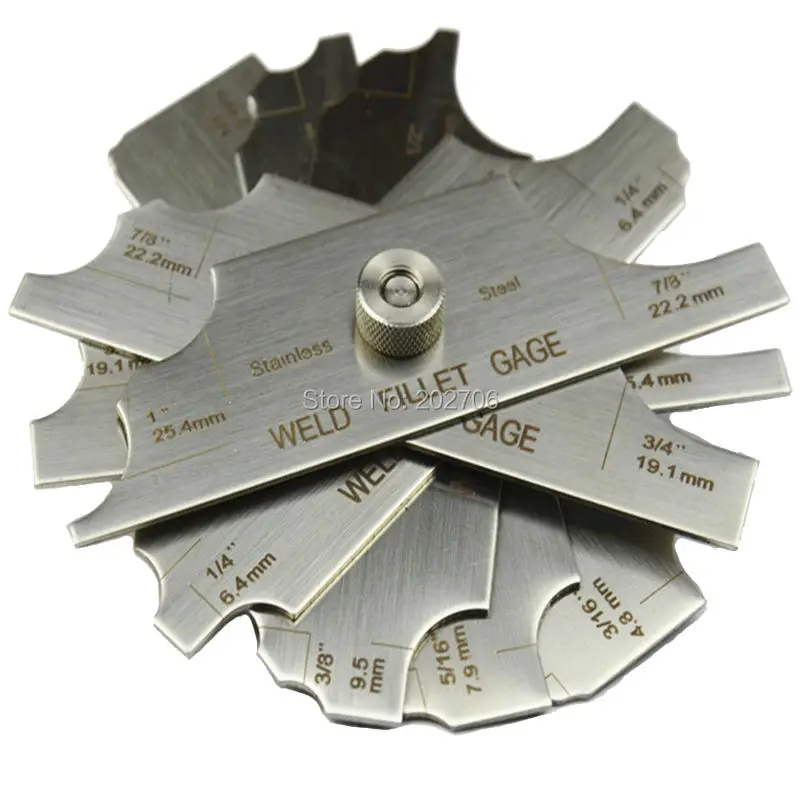 7piece Fillet Type Master Weld Gauge Weld fillet gage Fillet Gage MG 11 Cam type weld gauge 2pcs