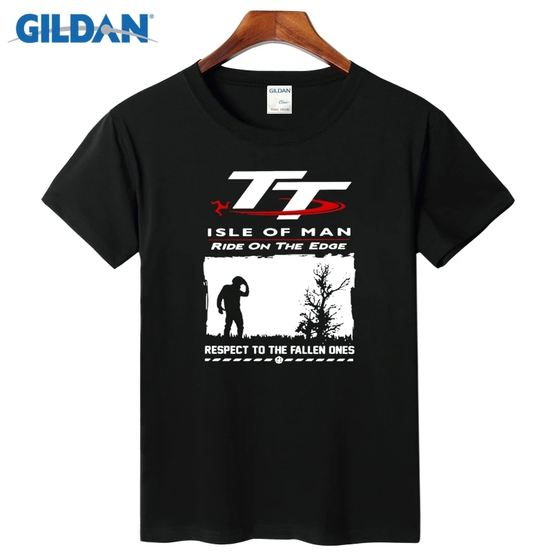 Isle Of Man Tt (Tourist Trophy) белая футболка 2017 карбоновая Черная Мужская круглая шея с