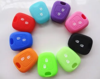 

AUTEWODE Silicone car Key Cover Case for Peugeot 107 206 for Citroen C1 C2 C3 Berlingo Picasso Xsara Picasso for toyota new