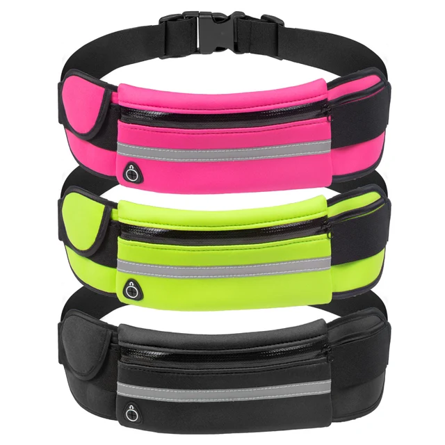 Elastic Breathable Waist Protector Outdoor Fitness Running Cycling Waist Bag Belt Women Men Sports Accessories