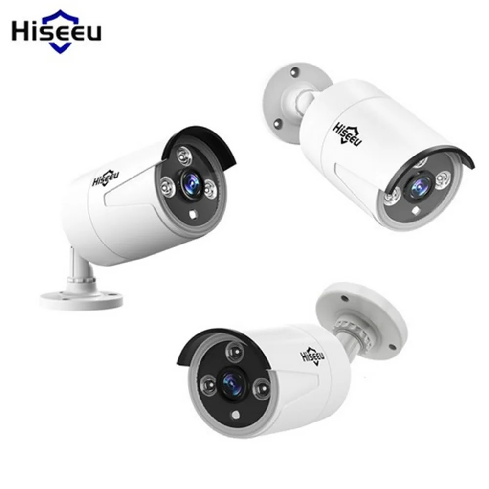 

hiseeu Mini Bullet WDR IP Camera 1080P HD Network 2.0MP Wired Camera Onvif Night Vision Waterproof IP Camera Outdoor P2P Remote