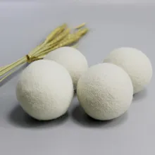 Прочный шерстяной шарик для белья софтнер экологически чистый органический шерстяной шарик для белья с использованием более 1000 раз загрузки, домашнего использования