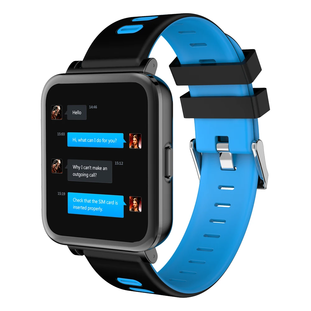 Синий D10 умный напульсник SmartBand вызов SMS напоминание о частоте пульса монитор Браслет Шагомер сна фитнес трекер Браслет для IOS Android - Цвет: Синий