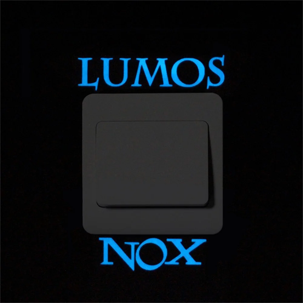 

Lumos NOX Glow in The Dark Switch Sticker Star Cat Luminous Wall Sticker Blue Angel Panda Switch Stickers Kid Room Home Decor