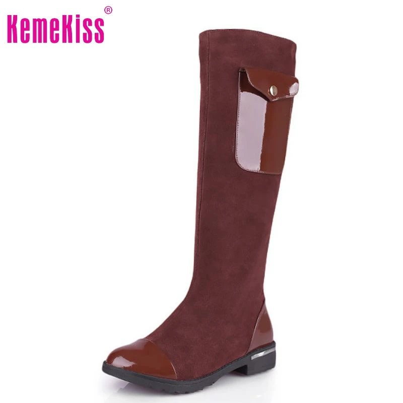 

Free shipping over knee natural genuine leather high heel boots women snow warm boot shoes R5124 EUR size 34-40