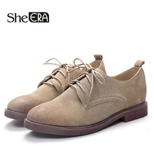 Туфли без каблуков ботинки-оксфорды в британском стиле Для женщин оксфорды из натуральной кожи плоская подошва повседневная обувь на шнуровке женская обувь ретро броги