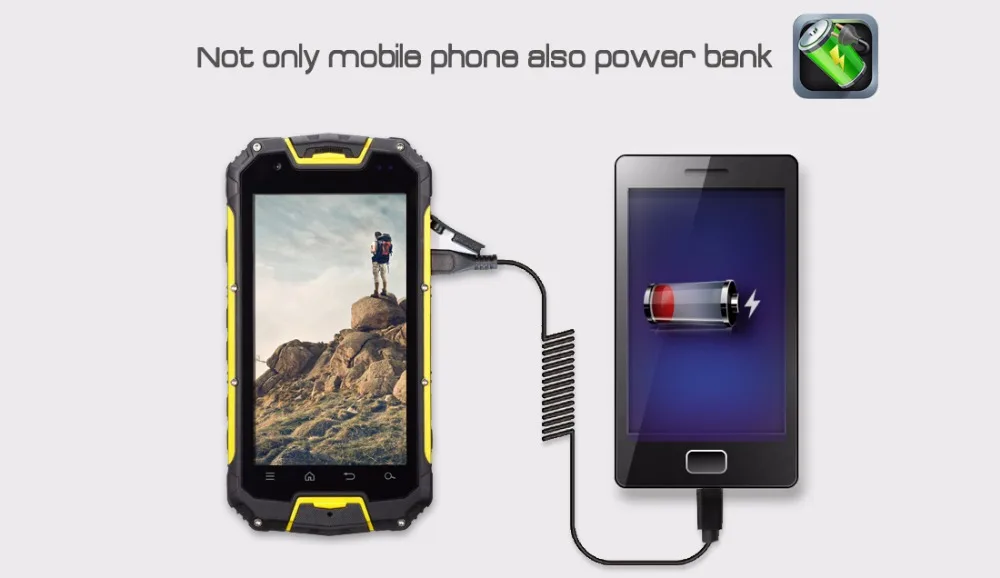 Оригинальный Snopow M5 4G LTE Walkie Talkie PTT смартфон MTK6735 2 GB 16 4 5 ''NFC OTG 13MP IP68