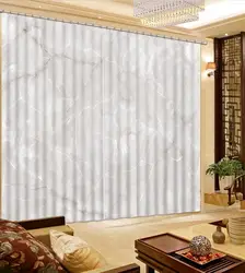 3D окна Шторы Пользовательские Мраморный 3D Шторы для Постельные принадлежности гостиная плотные cotinas