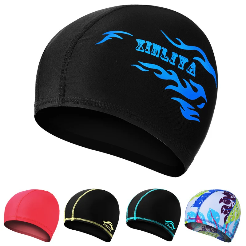 Unisex Durable Flexible Sporty Latex Swimming Waterproof Swim Cap