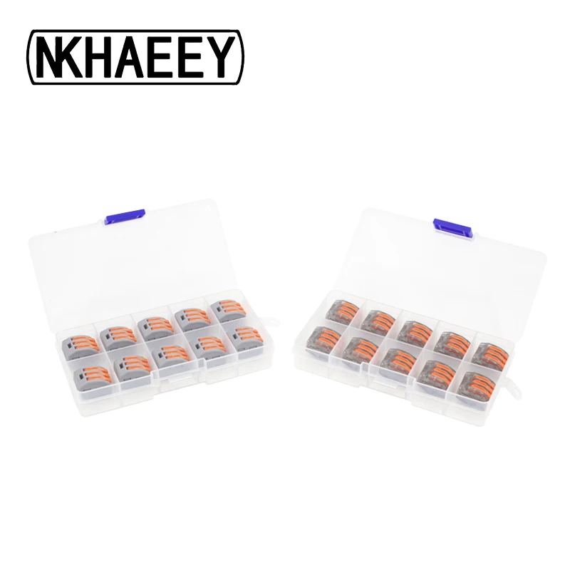 

Wago Type 413 10PCS/BOX Electrical Wiring Terminals Household Wire Connectors Fast Terminals For Connection Of Wires